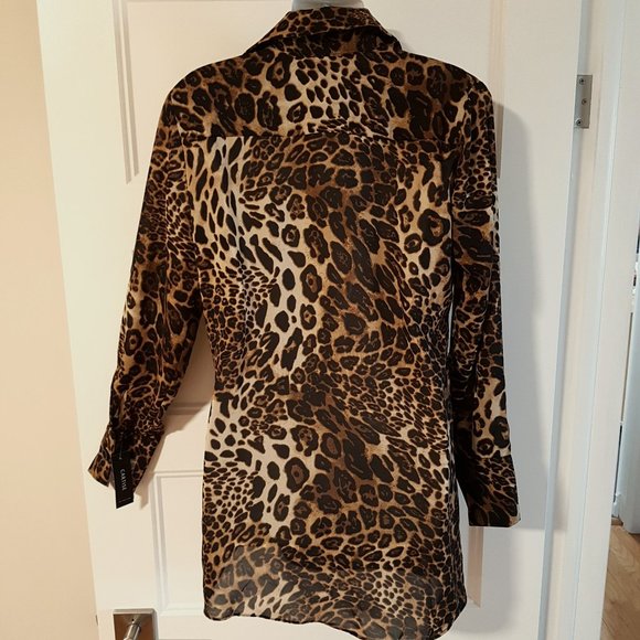 CARTISE Animal print Blouse, Sz M. - Picture 2 of 9